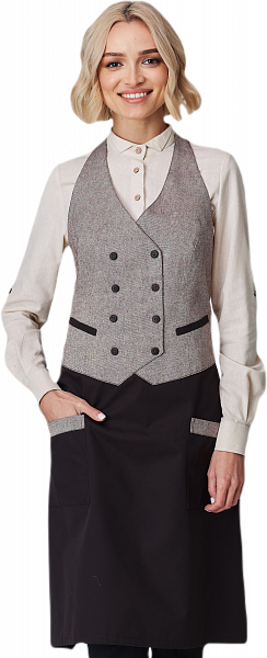Фартук-жилет официанта двубортный Damask женский кофе купить от 2 397 р.
