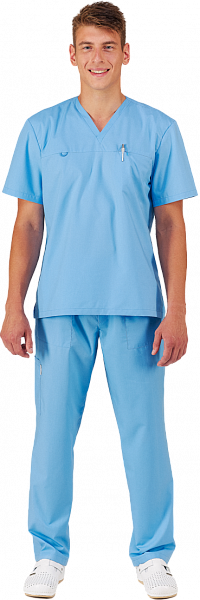Костюм OPTIMAL для СПА и салонов красоты мужской голубой купить от 4 072 р.