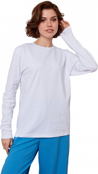 Лонгслив хлопок/эластан (XXS/42-XXXL/56) цвета в ассортименте купить от 481 р.
